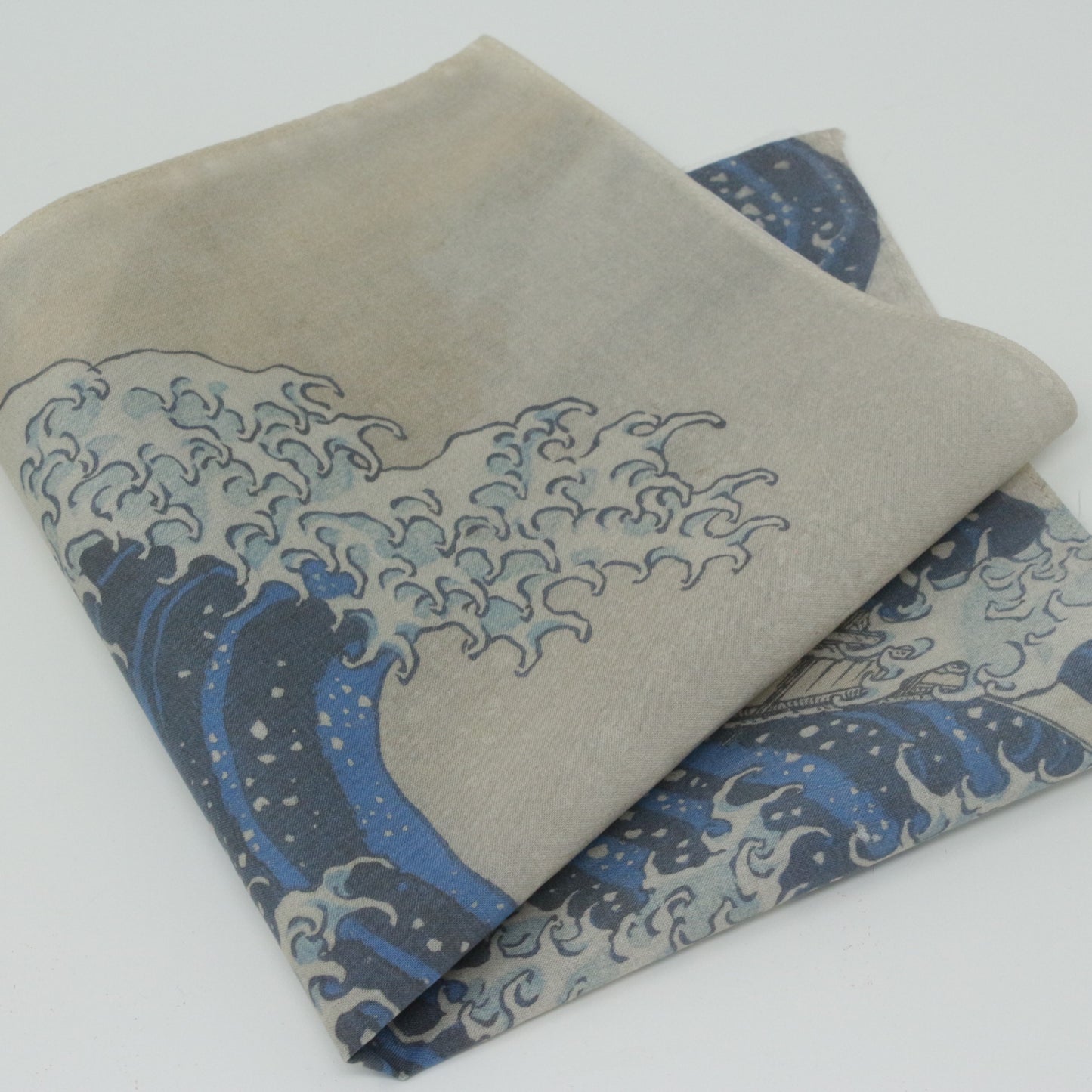 Great Wave Cotton Hankie