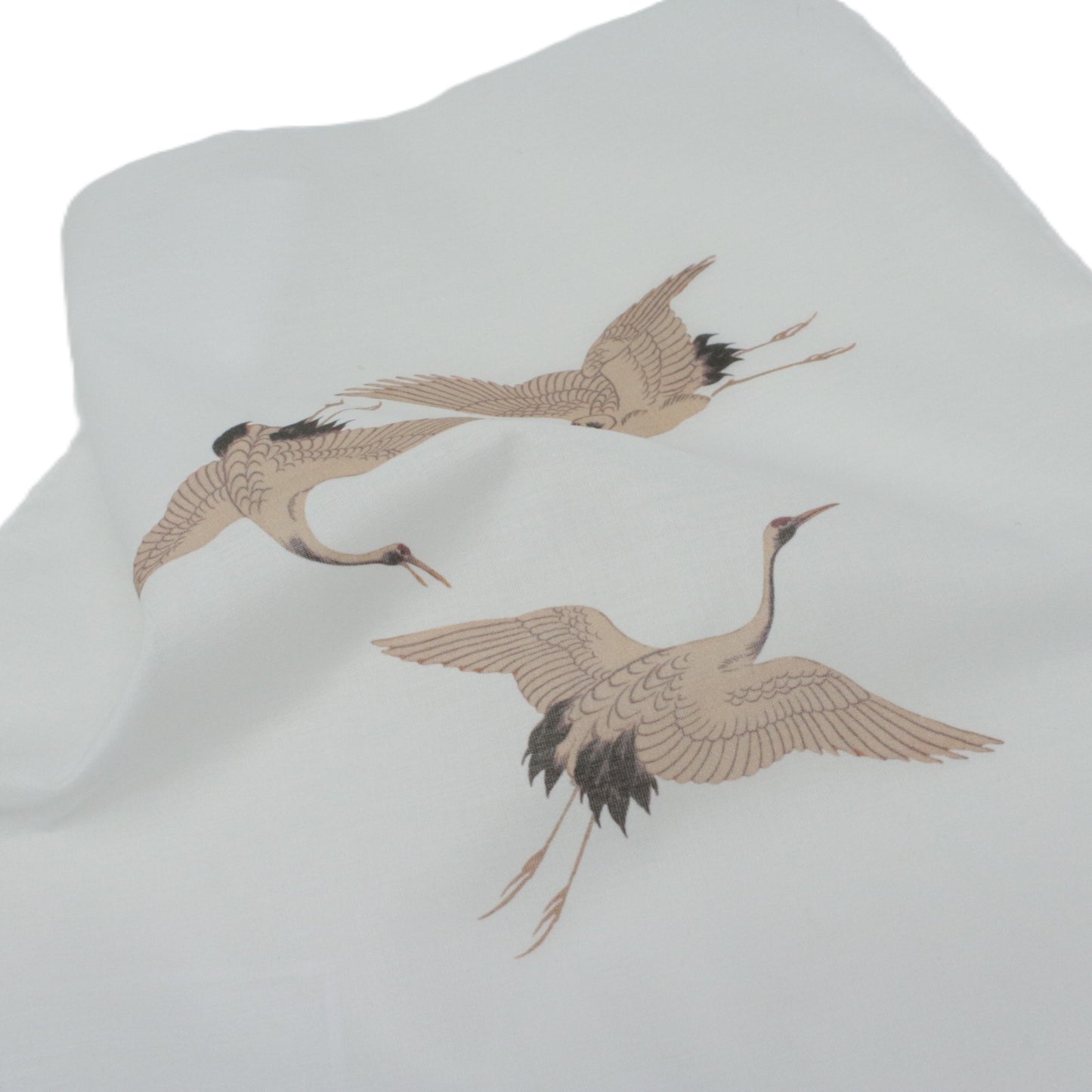 Cotton Hankies Japanese Cranes