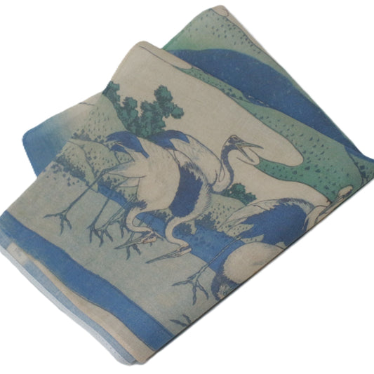 Japanese Mount Fuji Cotton Handkerchief