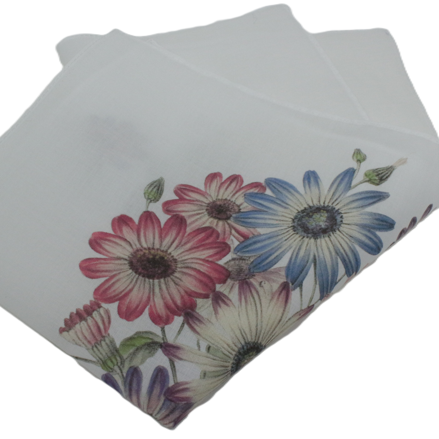 Cotton hankies with flowers