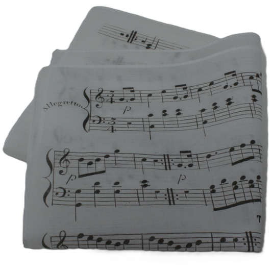Musical Notes Cotton Hankies