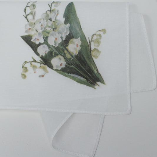 Cotton Handkerchief Lily of the Valley