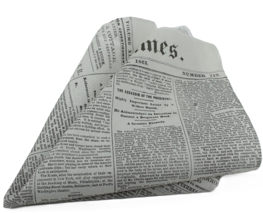 Newspaper Cotton Hankie