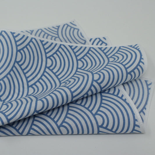 Cotton Handkerchief Japanese Waves