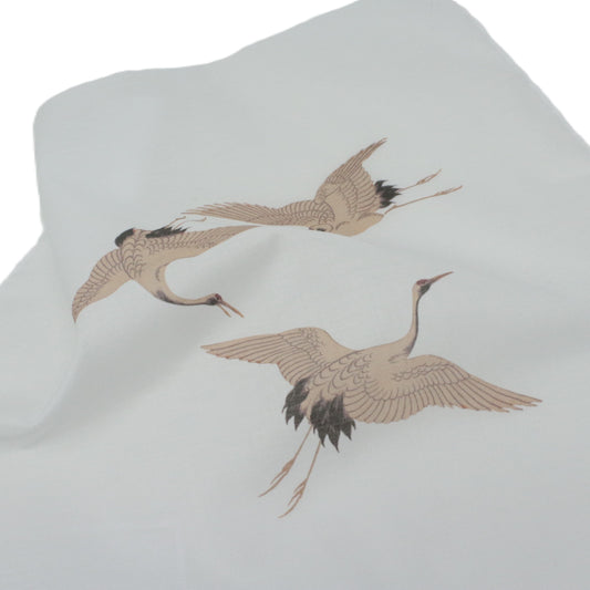 Cotton Hankies Japanese Cranes