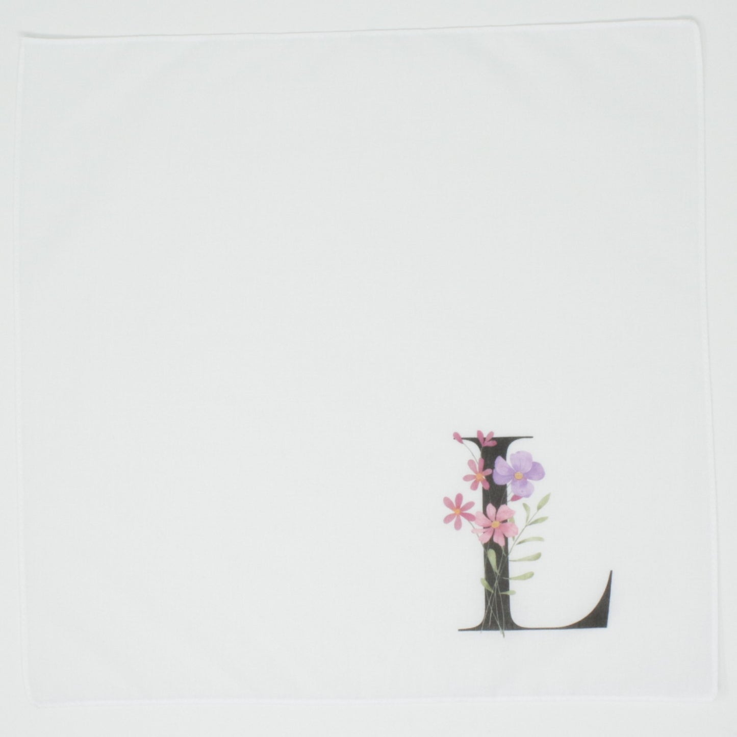 Personalised Initial Cotton Handkerchief