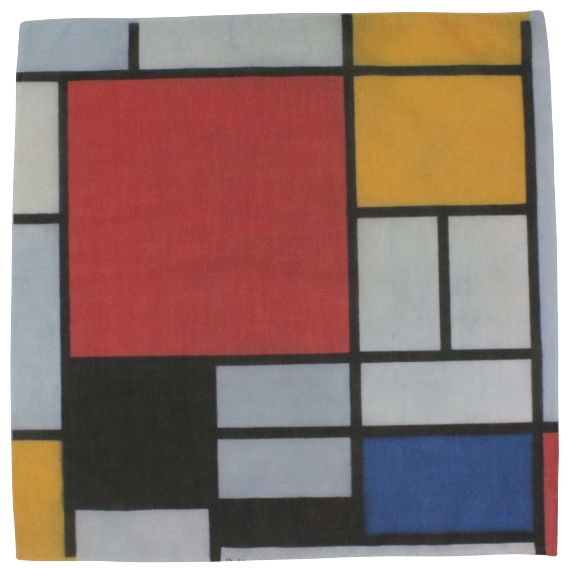 Piet Mondrain Cotton Hankie