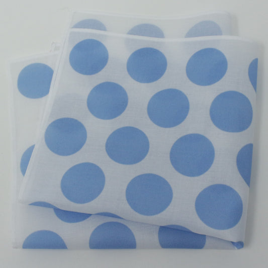 Cotton Hankie Blue Spots Dots