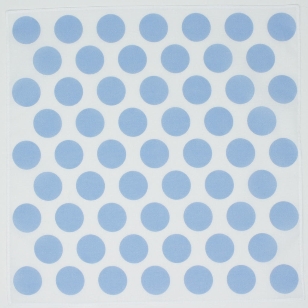 Cotton Handkerchief Spots Dots Blue