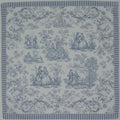 Toile De Jouy Blue Cotton Handkerchief