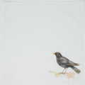Illustration of a bird on a light gray background cotton handkerchief hankie pocket square
