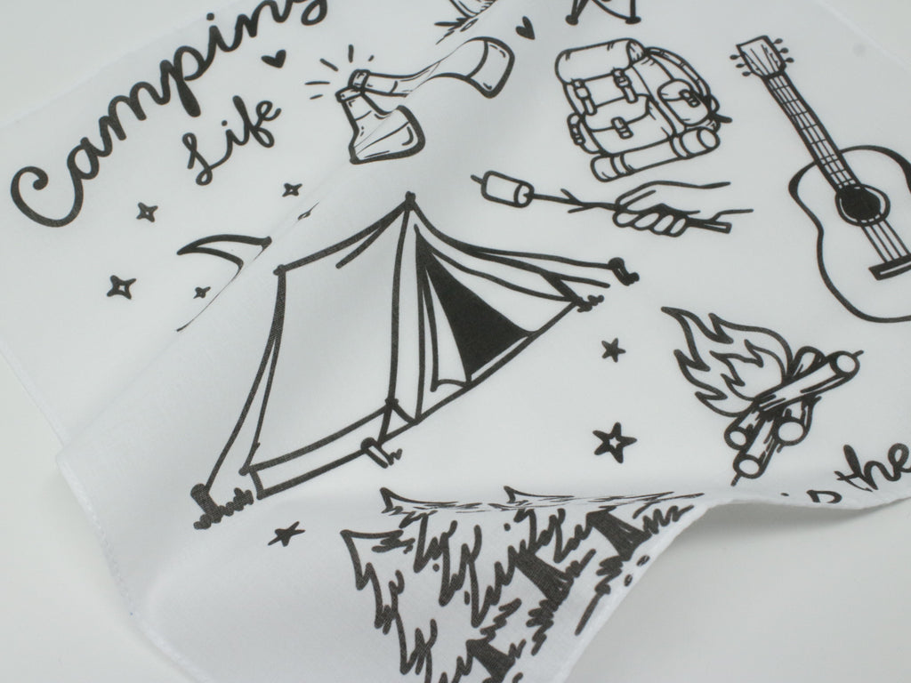 Camping Hankie Pocket Square