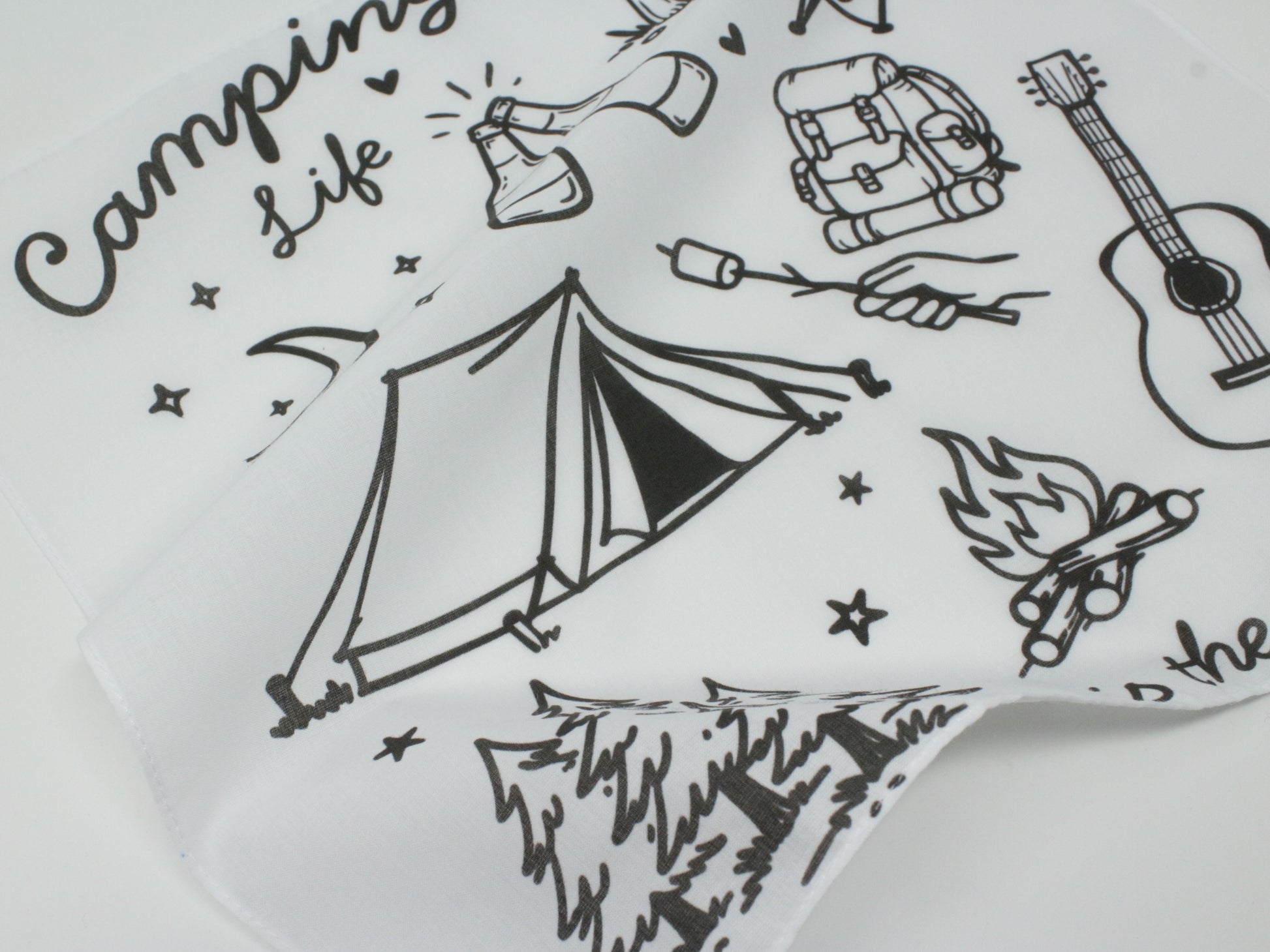 Camping Hankie Pocket Square