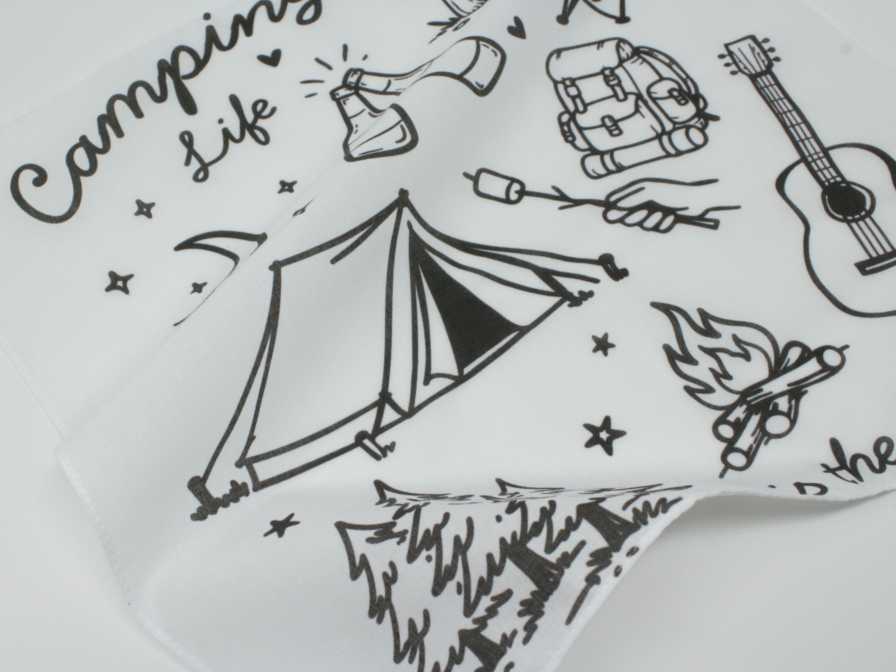 Camping Hankie Pocket Square