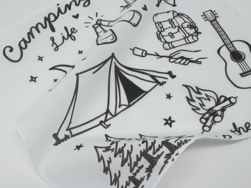 Camping Hankie Pocket Square