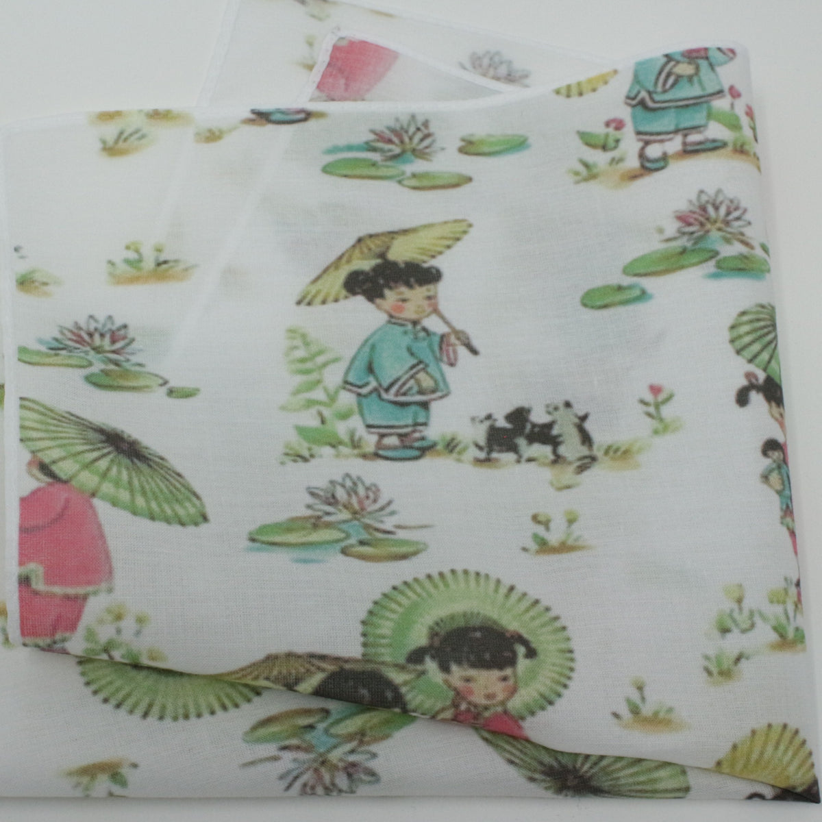 China Doll Cotton Handkerchief
