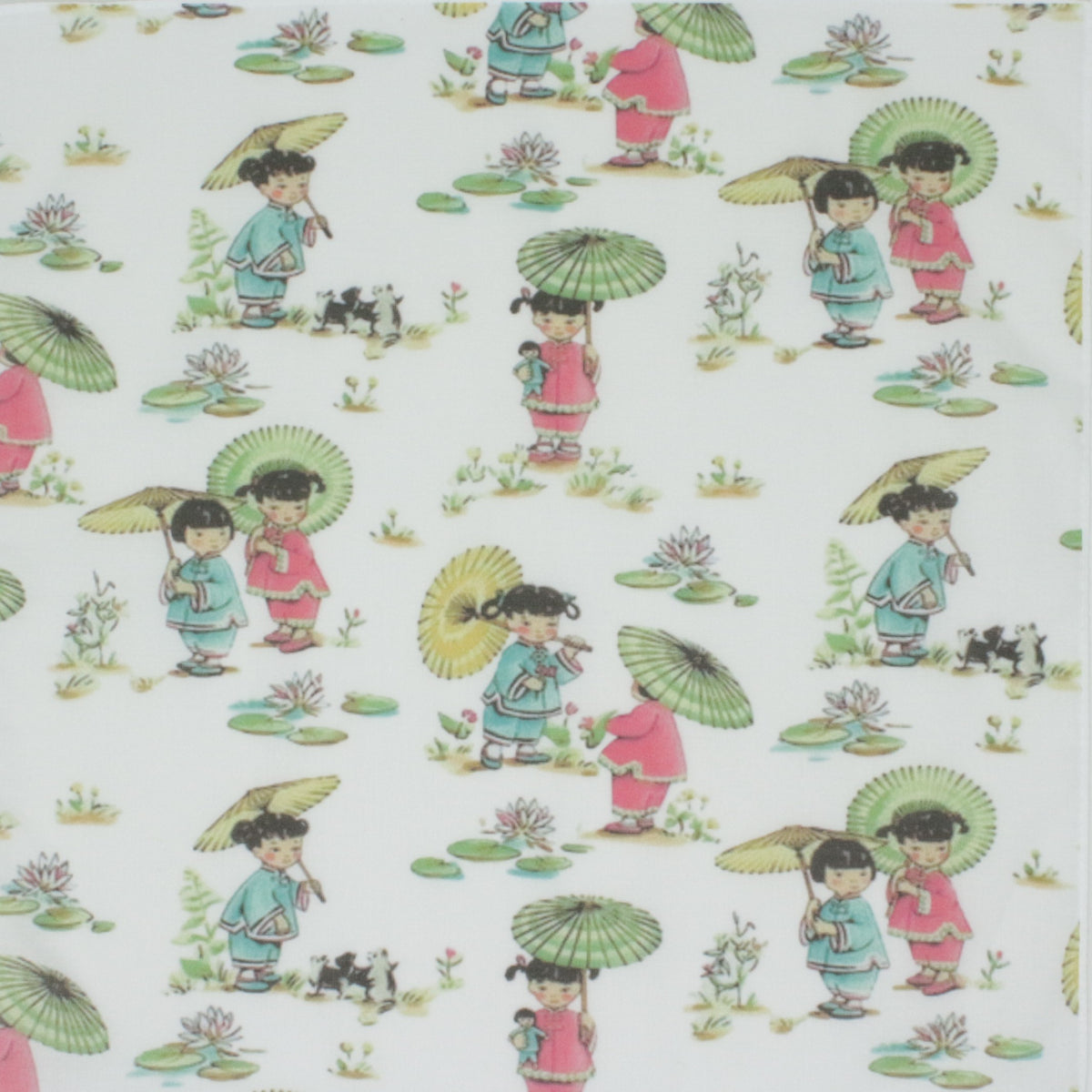 China Doll Cotton Handkerchief