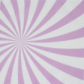 Cotton handkerchief fabric featuring a radial sunburst pattern with alternating lavender-purple and white stripes converging toward the center.