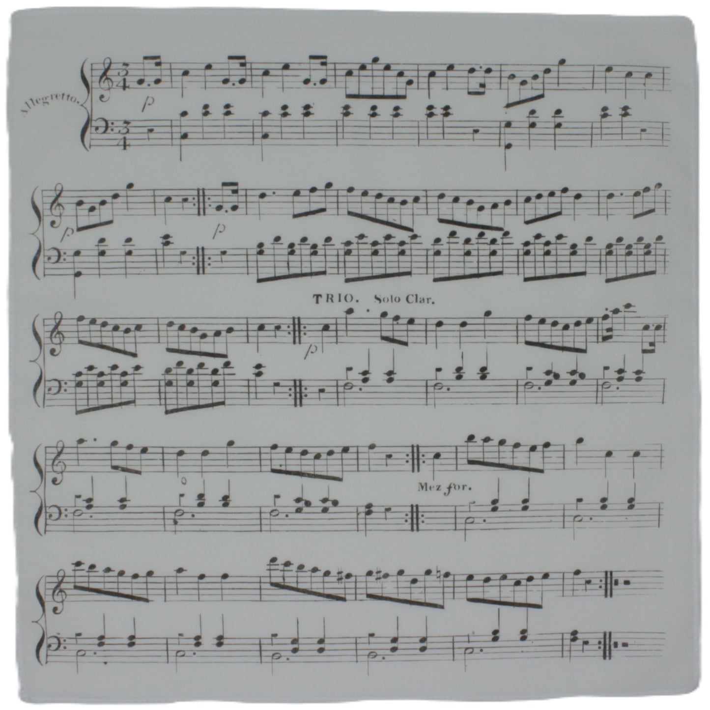 Cotton Handkerchief Musical Notes