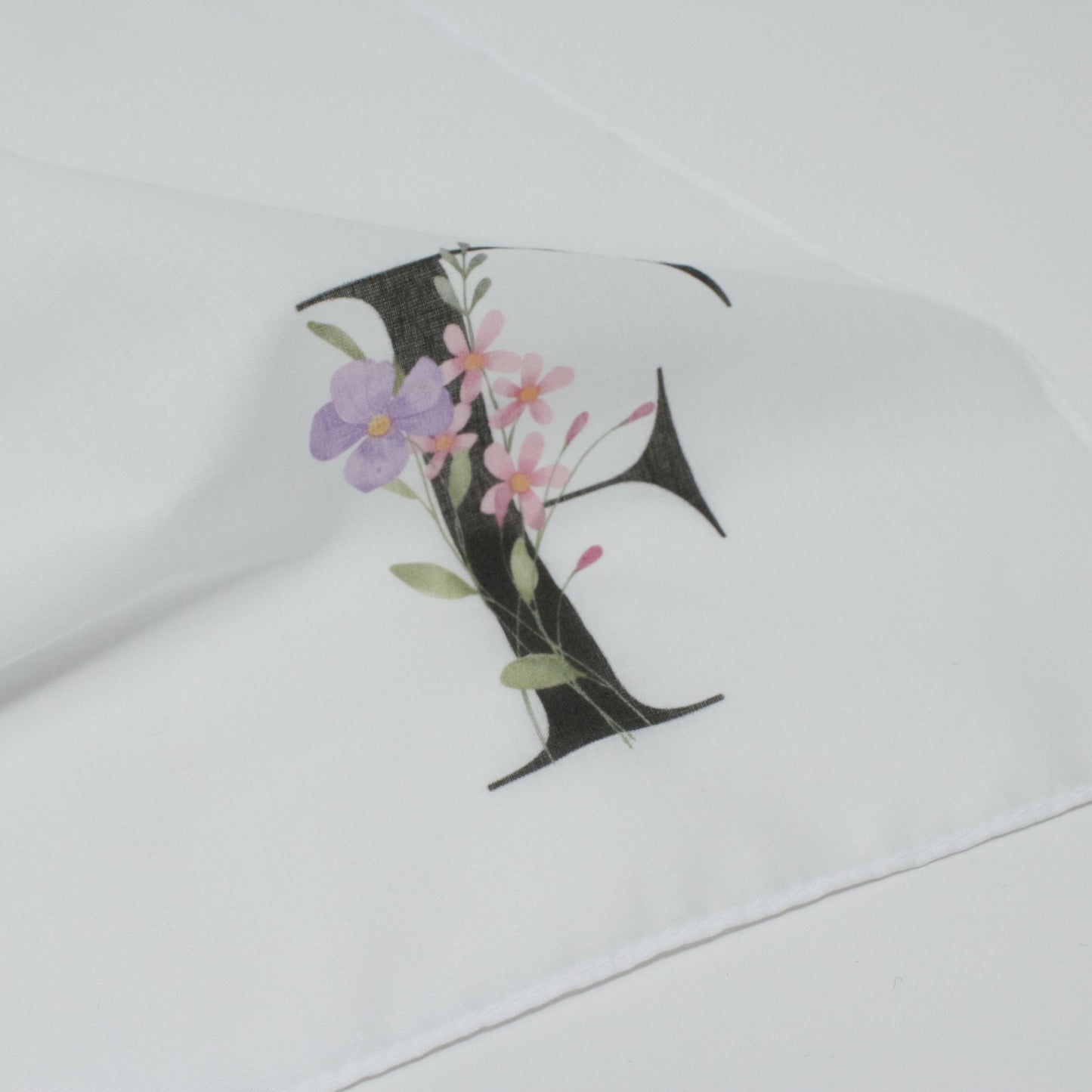 Personalised Initial Cotton Handkerchief