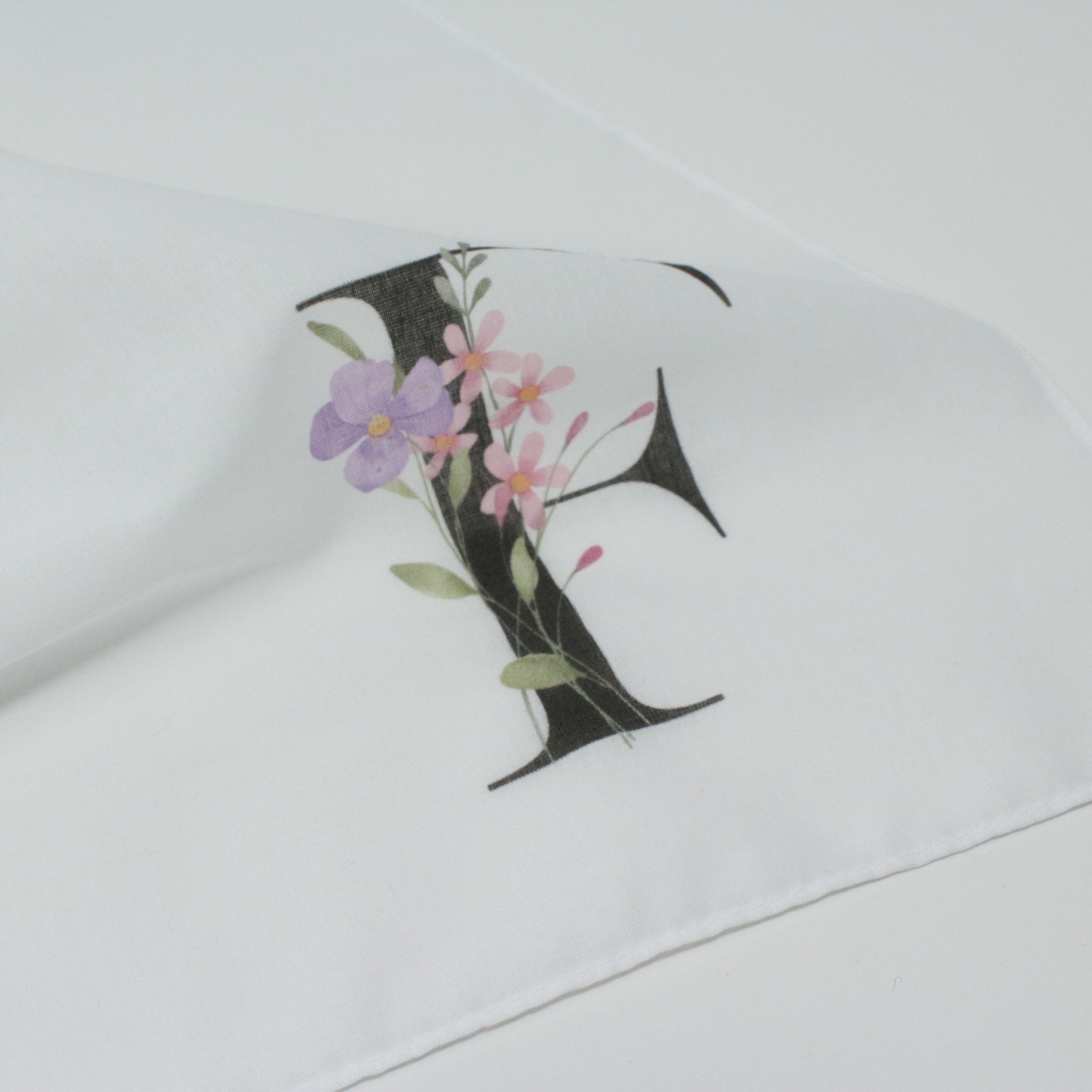 Personalised Initial Cotton Handkerchief