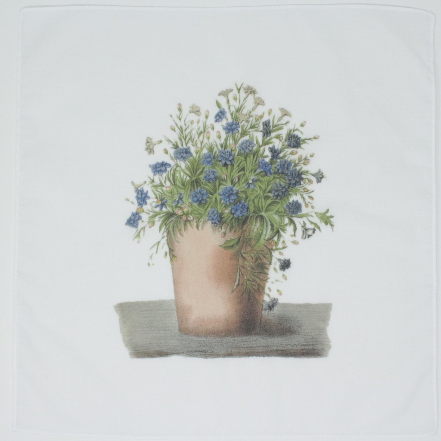 Flower Pot Cotton Handkerchief