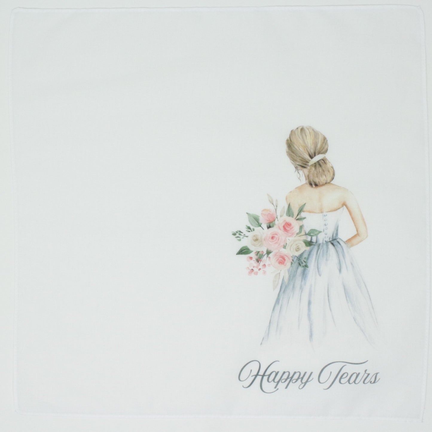 Happy Tears Only Wedding Handkerchief