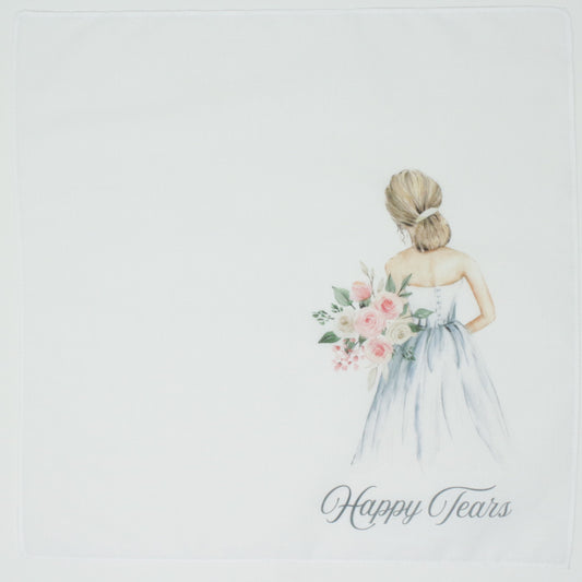 Happy Tears Only Wedding Handkerchief