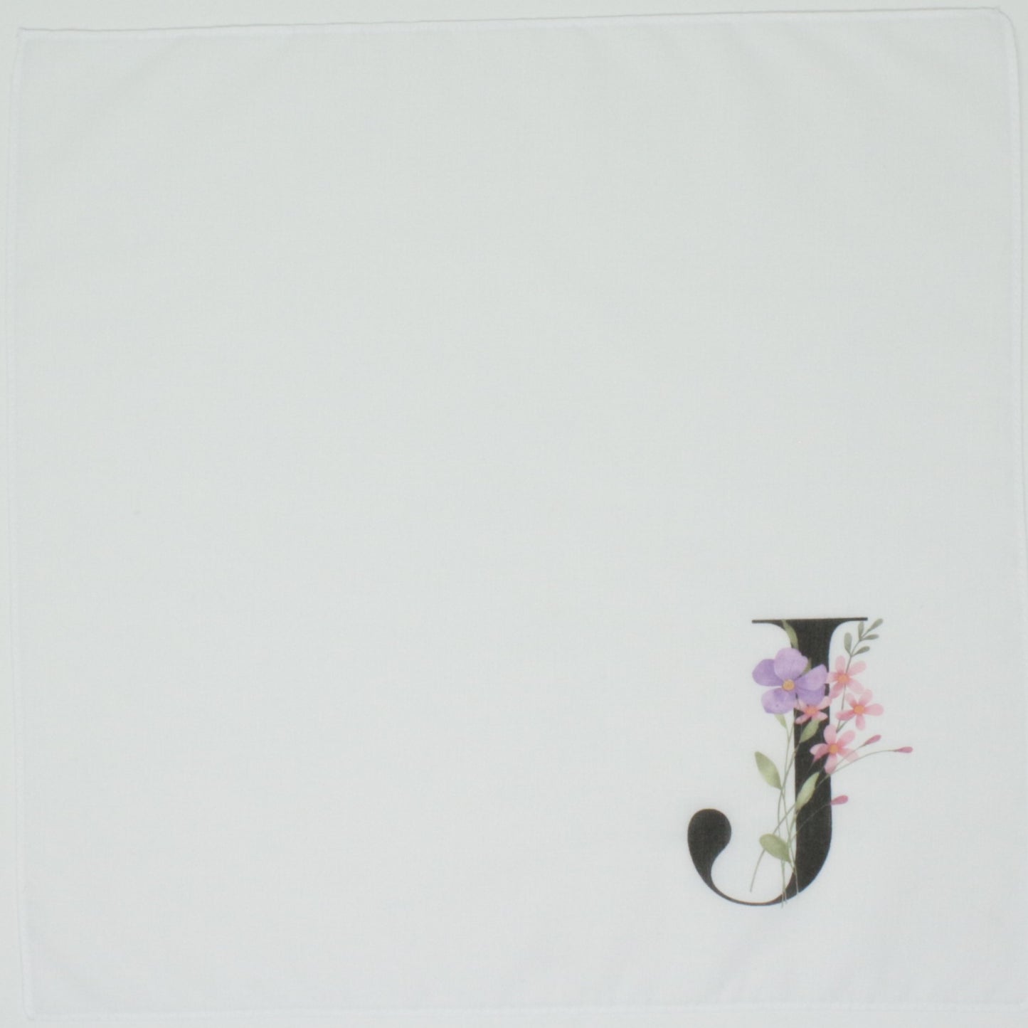 Personalised Initial Cotton Handkerchief