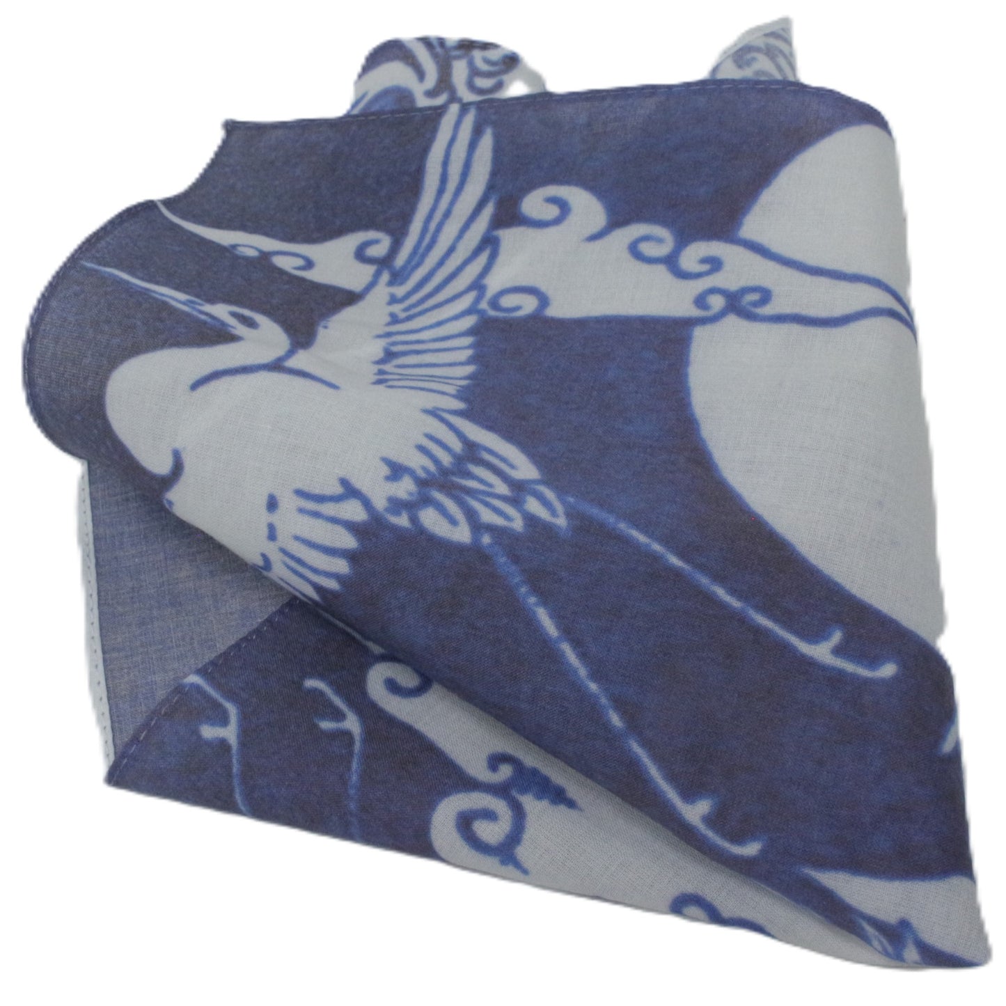 japanese cotton hankie in blue