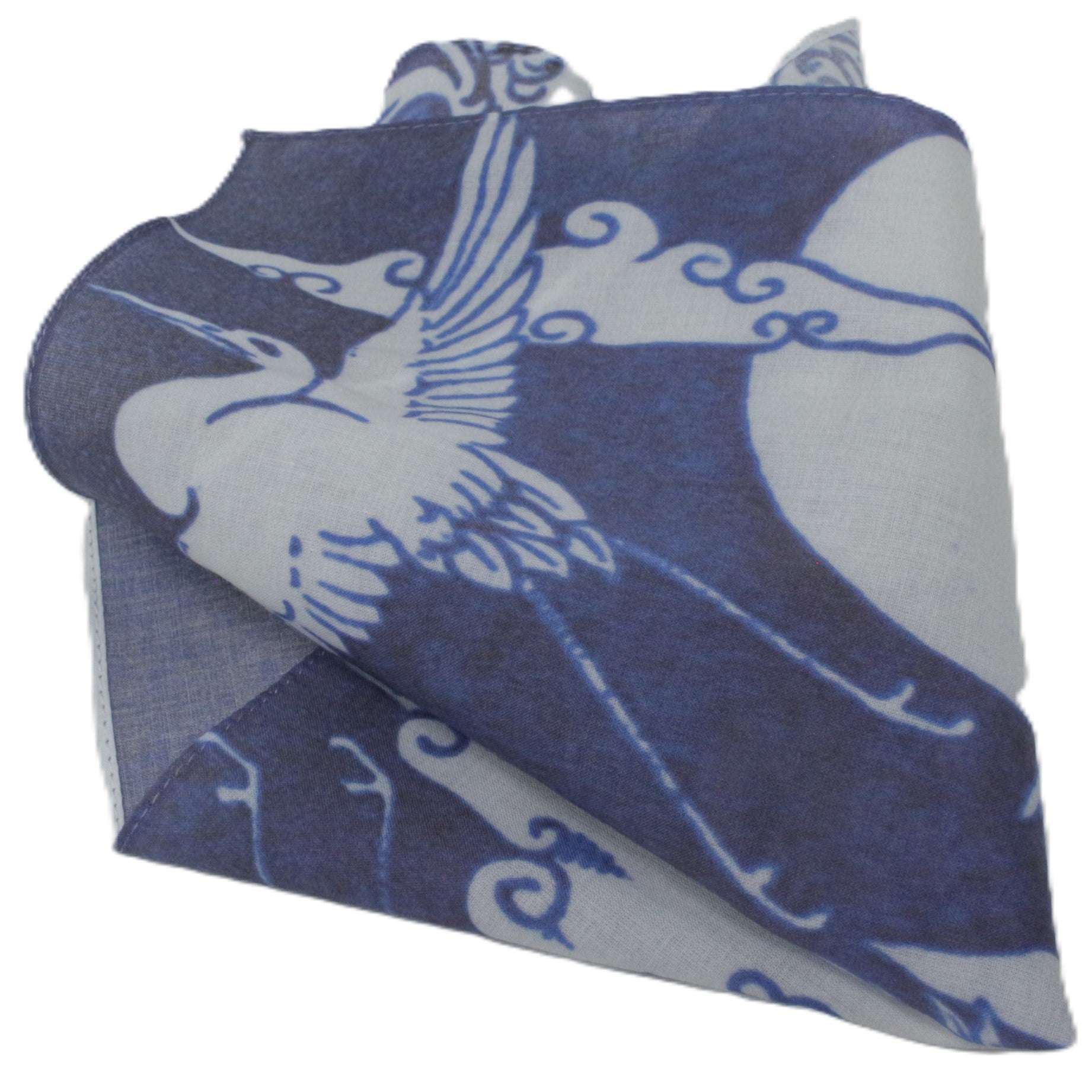 japanese cotton hankie in blue