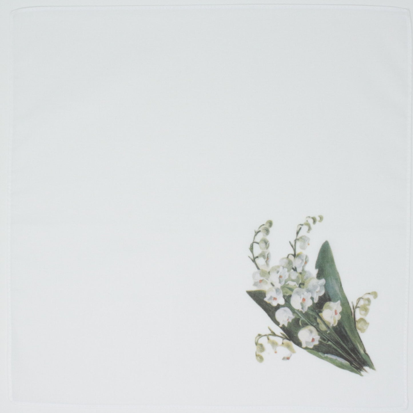 Pure Cotton Hankie Lily of the Valley