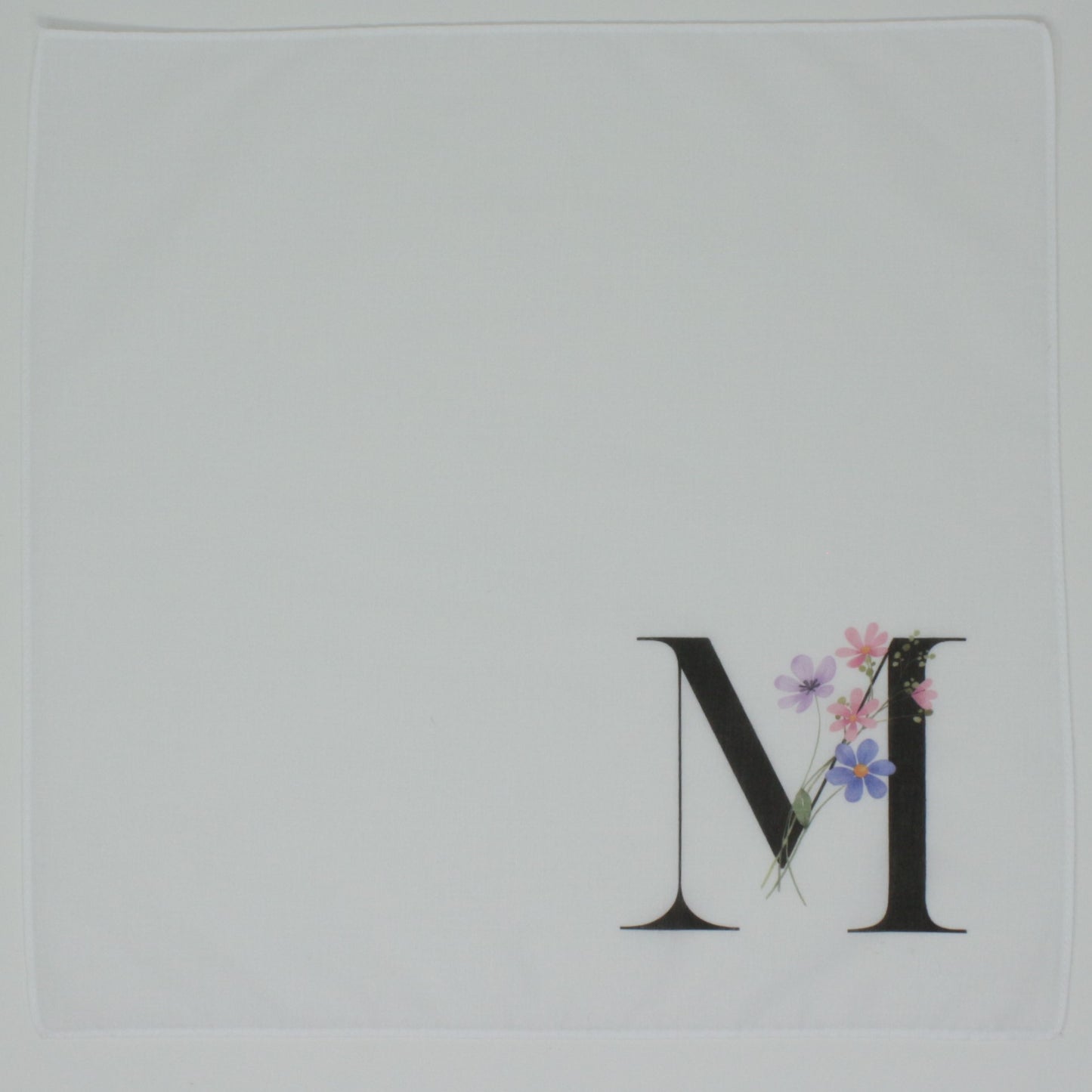 Personalised Initial Cotton Handkerchief
