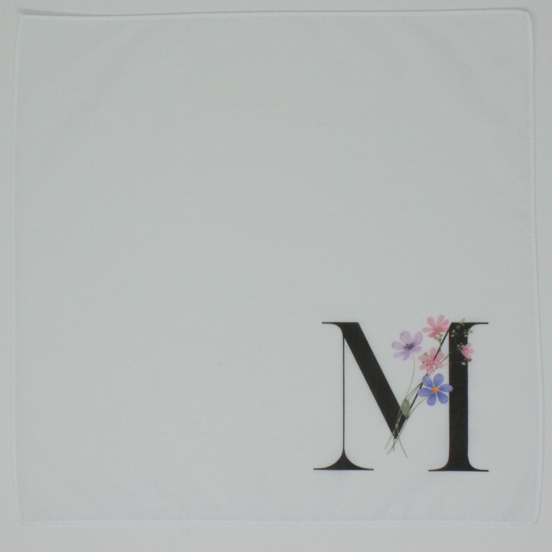 Personalised Initial Cotton Handkerchief