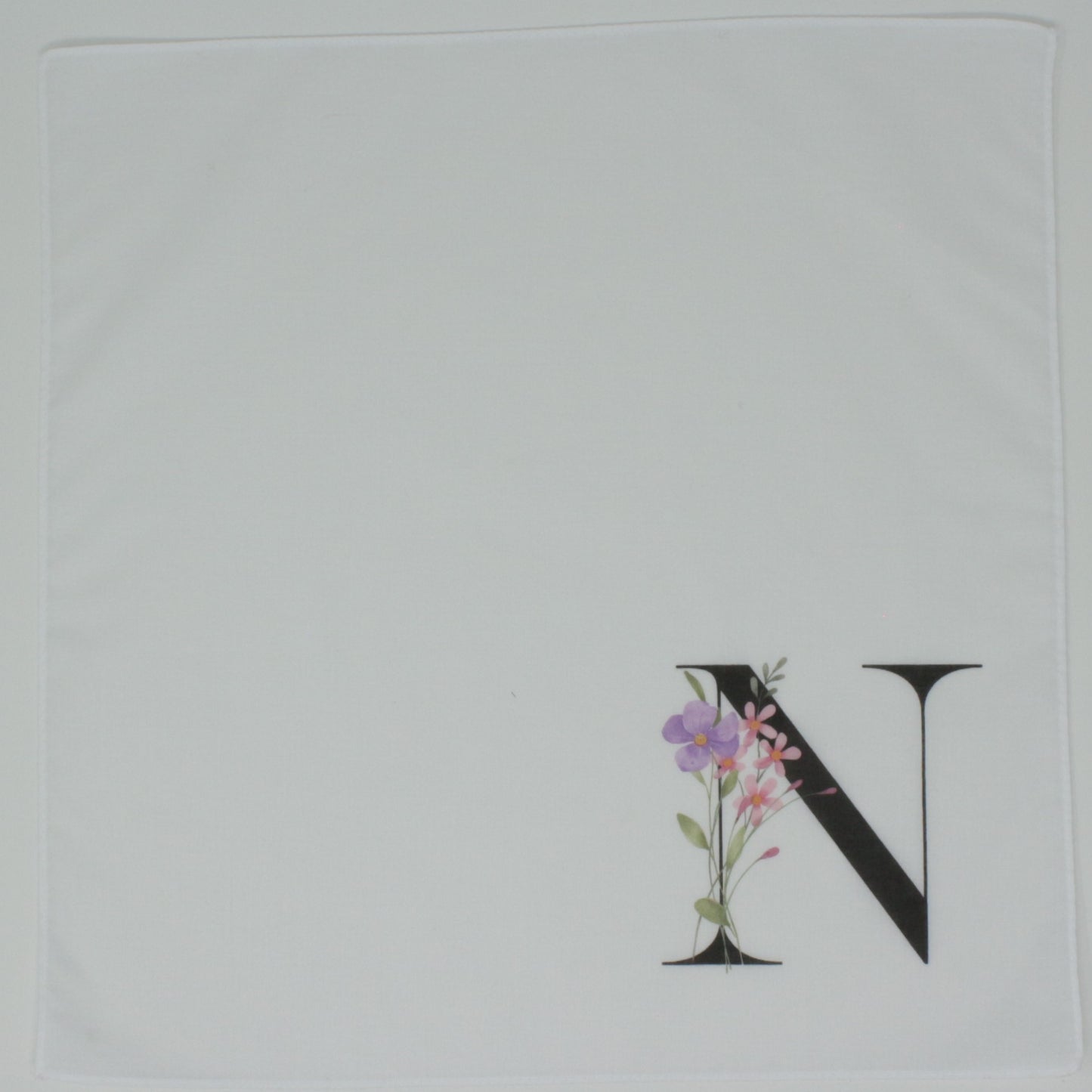 Personalised Initial Cotton Handkerchief