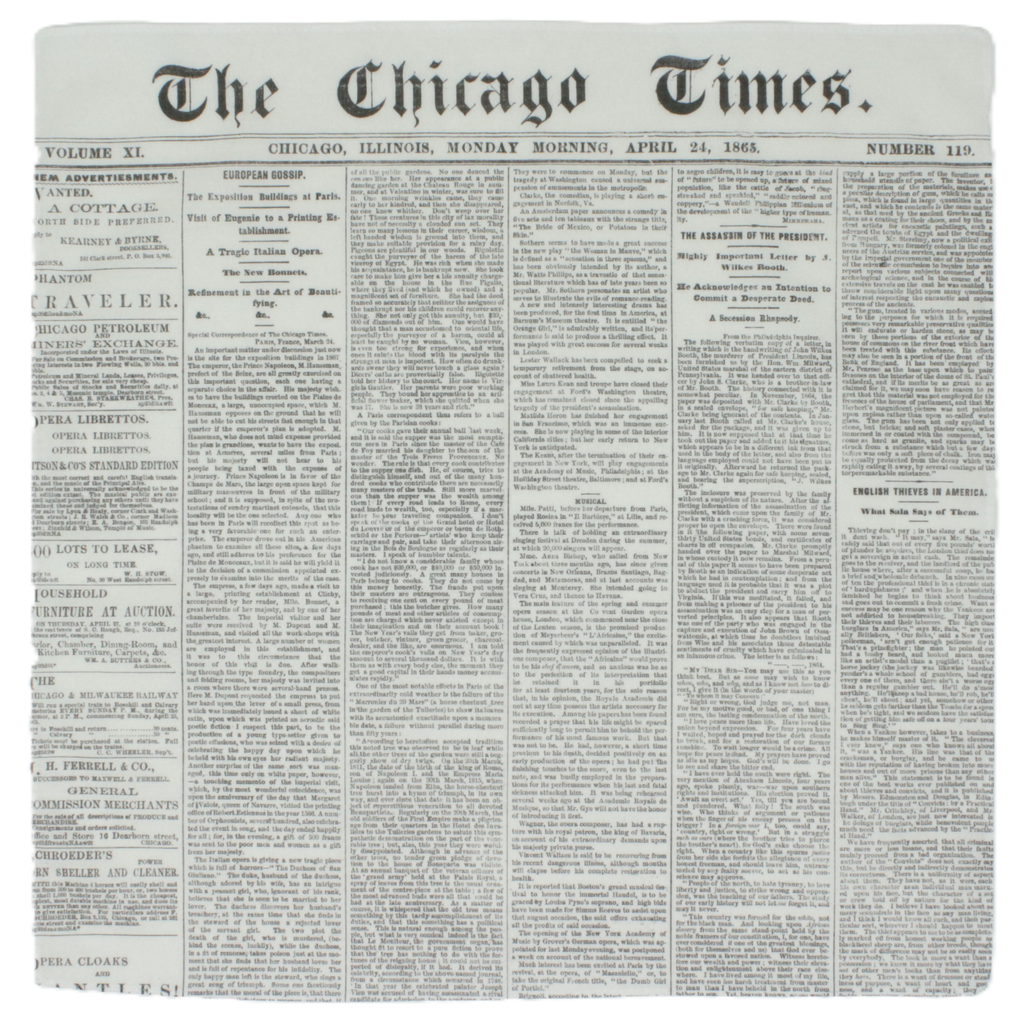 Newspaper Cotton Handkerchief
