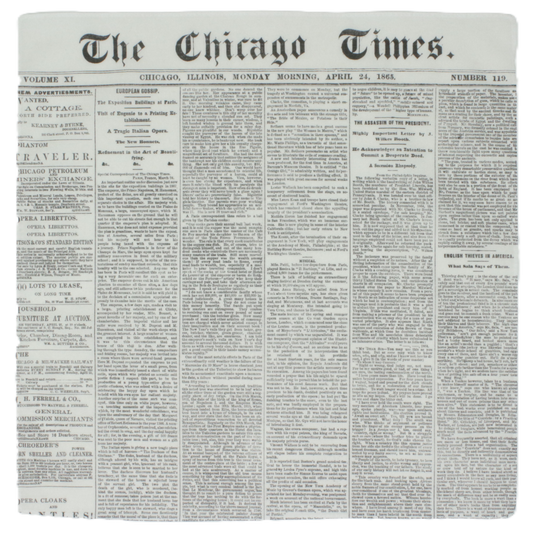 Newspaper Cotton Handkerchief