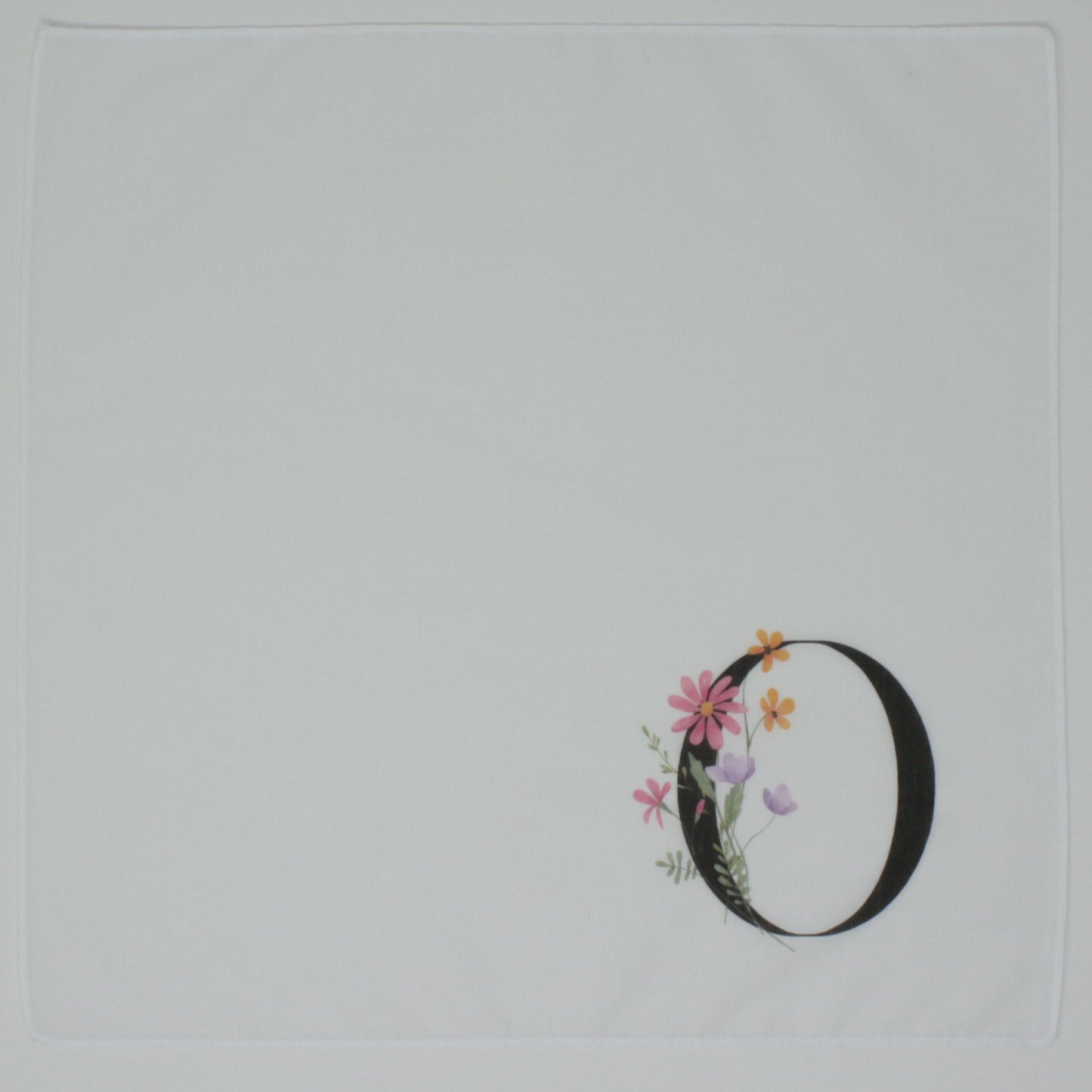 Personalised Initial Cotton Handkerchief