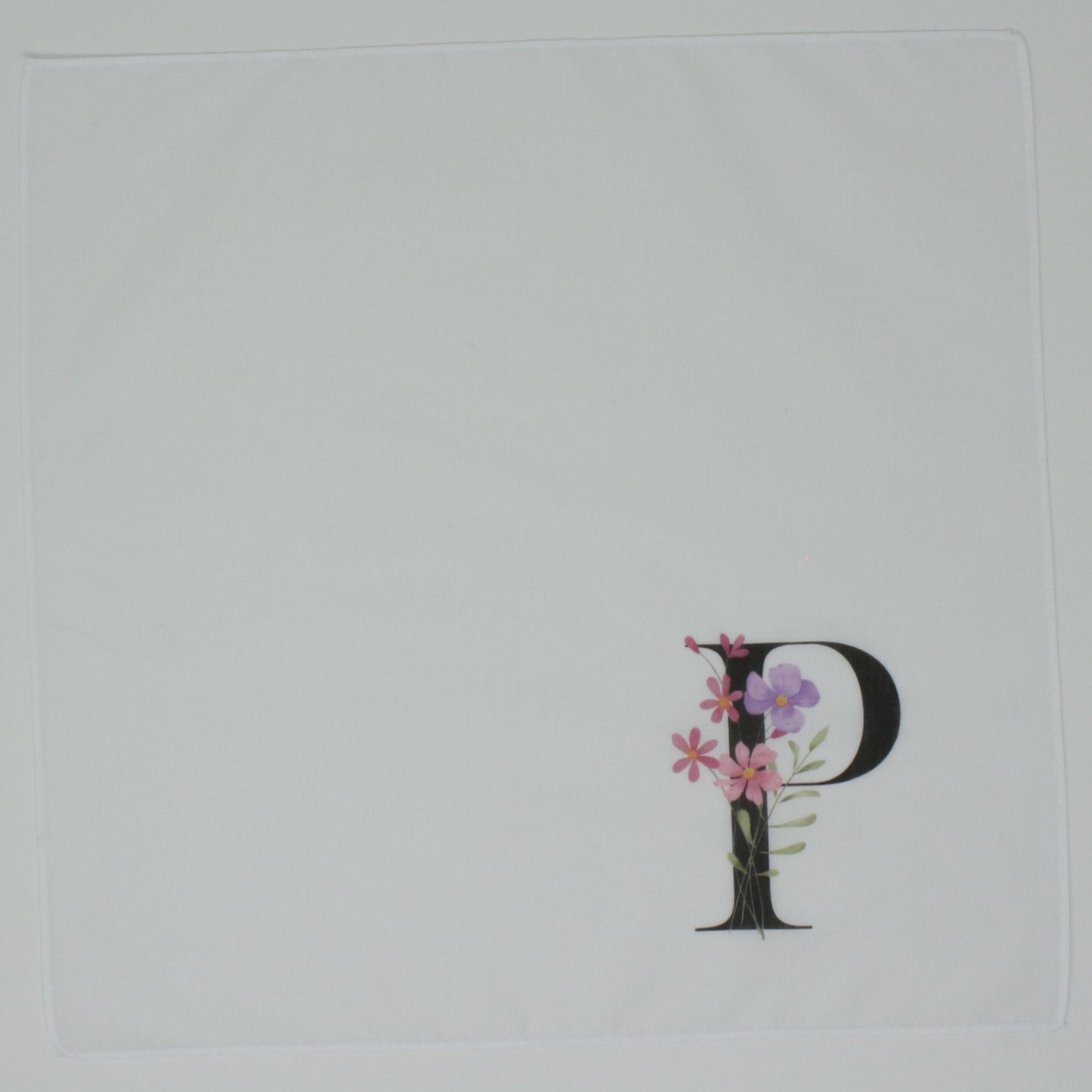 Personalised Initial Cotton Handkerchief