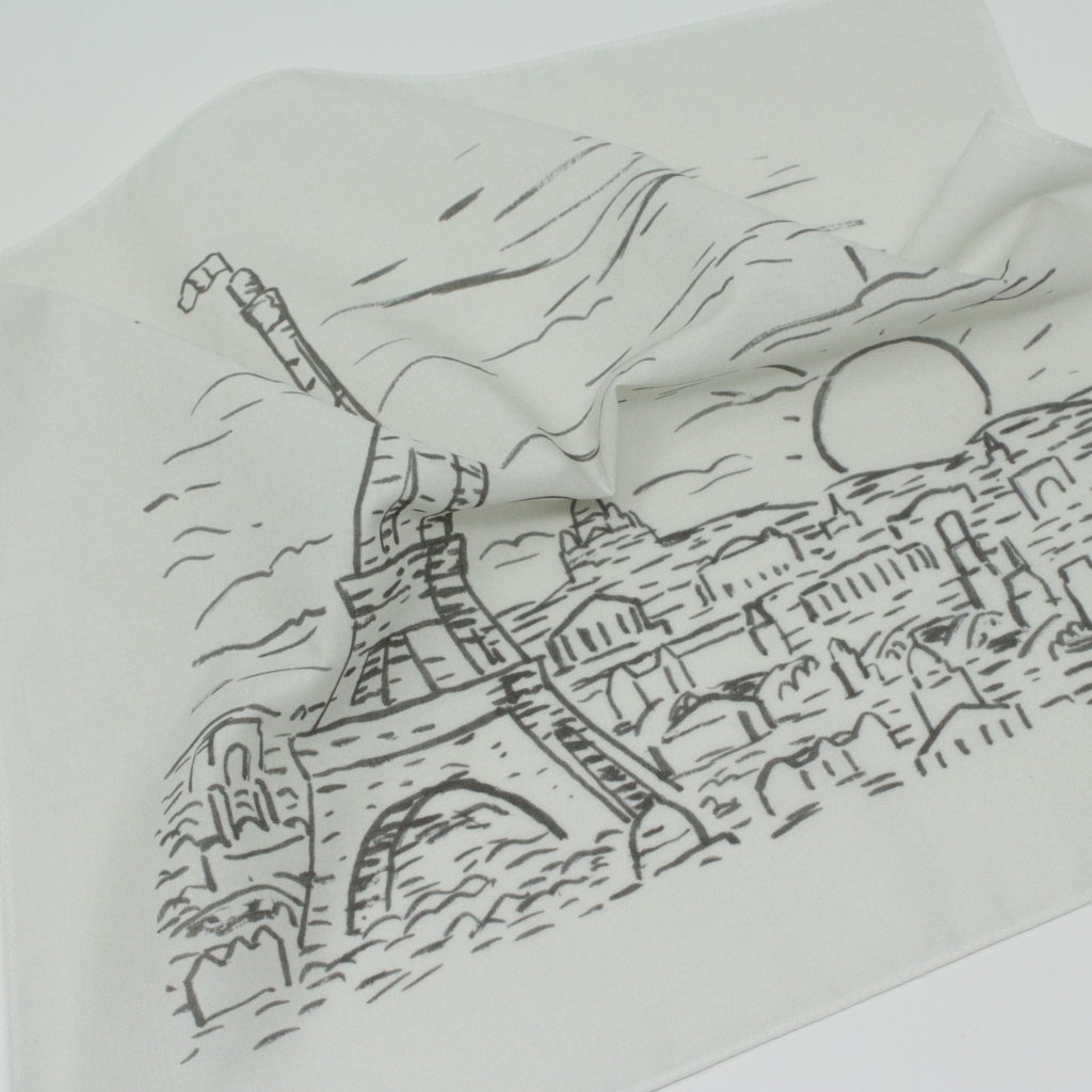 Paris Eiffel Tower Cotton Handkerchief