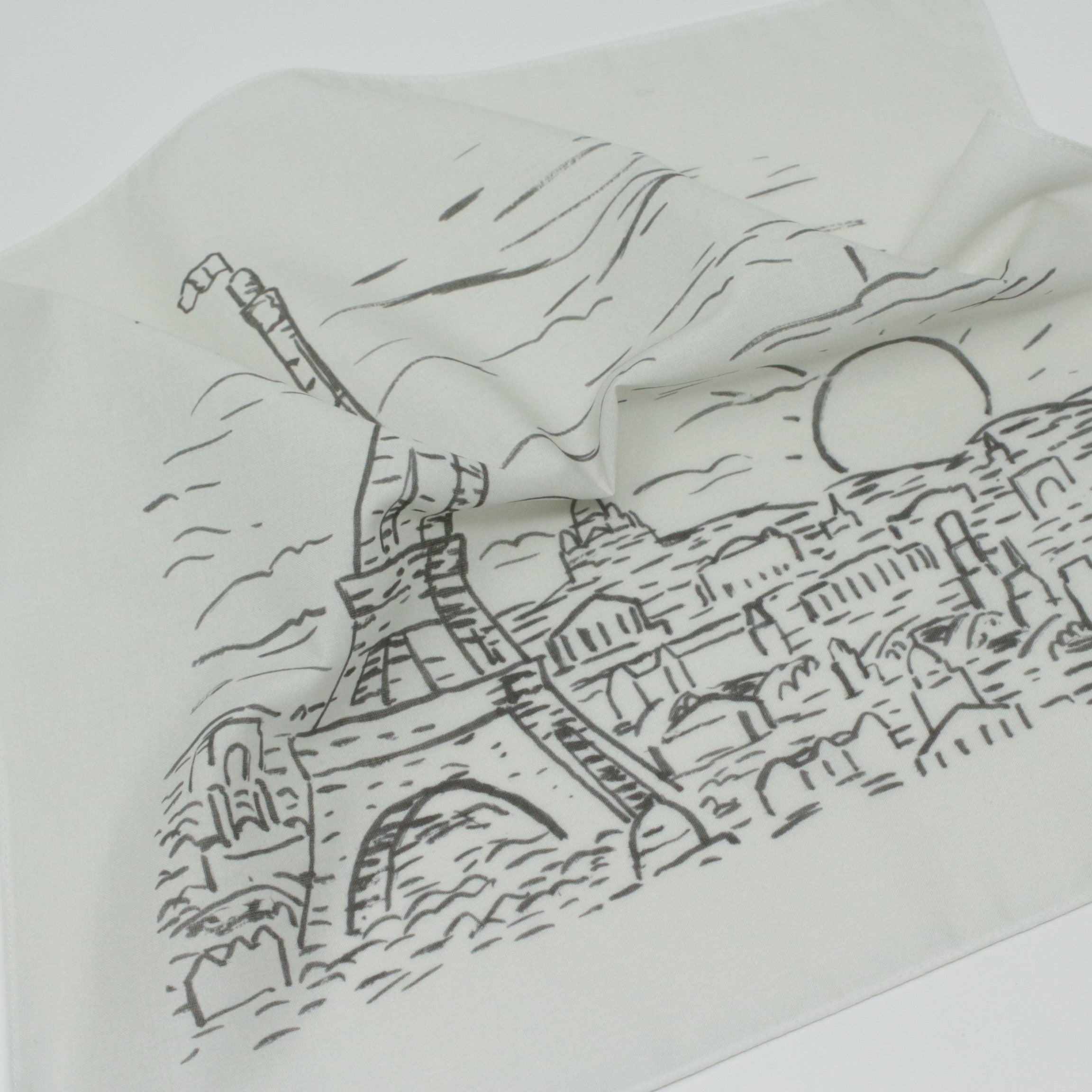 Paris Eiffel Tower Cotton Handkerchief