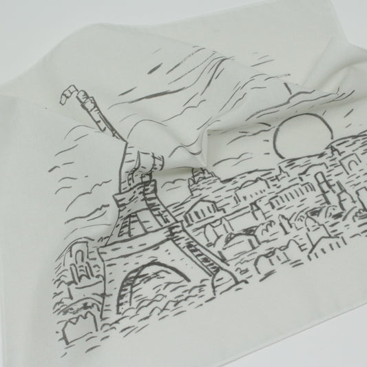 Paris Eiffel Tower Cotton Handkerchief