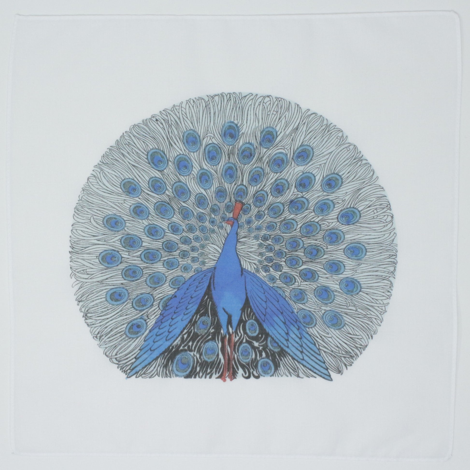 Peacock Cotton Handkerchief