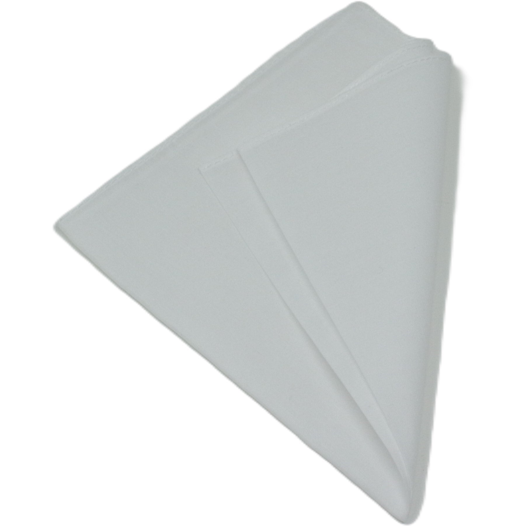 Plain White Cotton Hankie