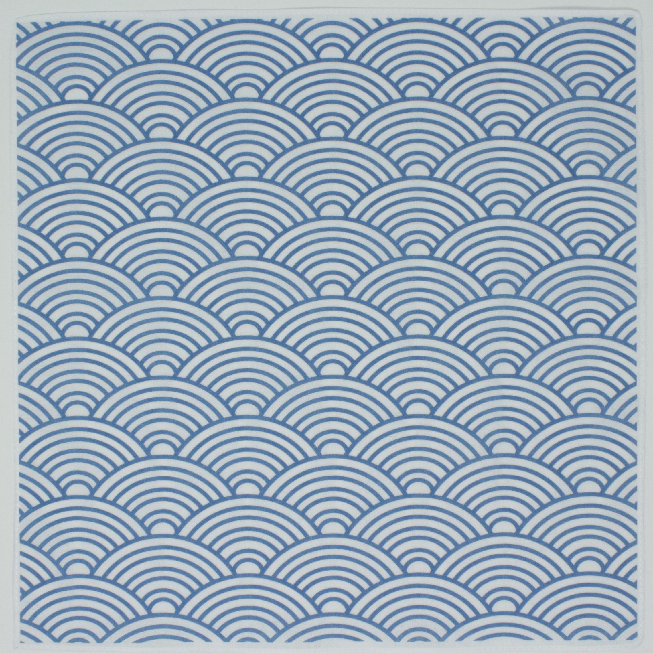 Cotton Hankie Japanese Waves