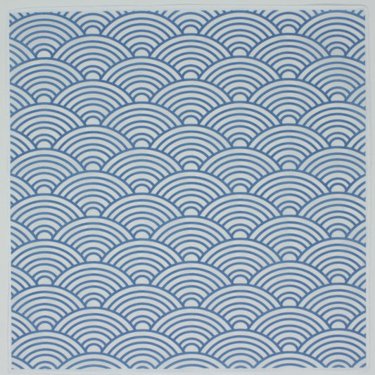 Cotton Hankie Japanese Waves