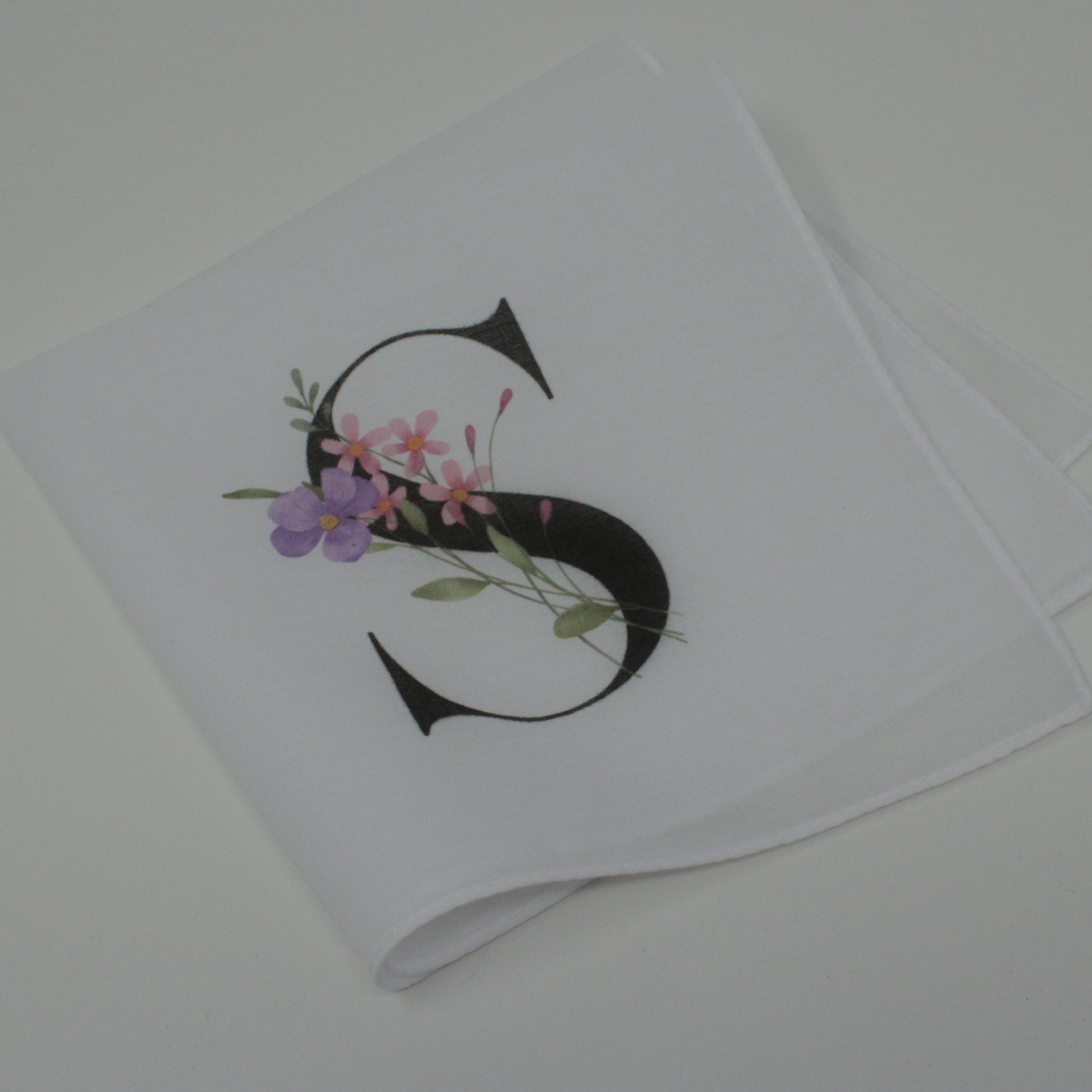 Personalised Initial Cotton Handkerchief