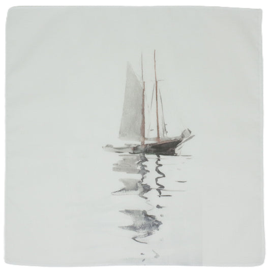 Sailing Boat Cotton Handkerchief