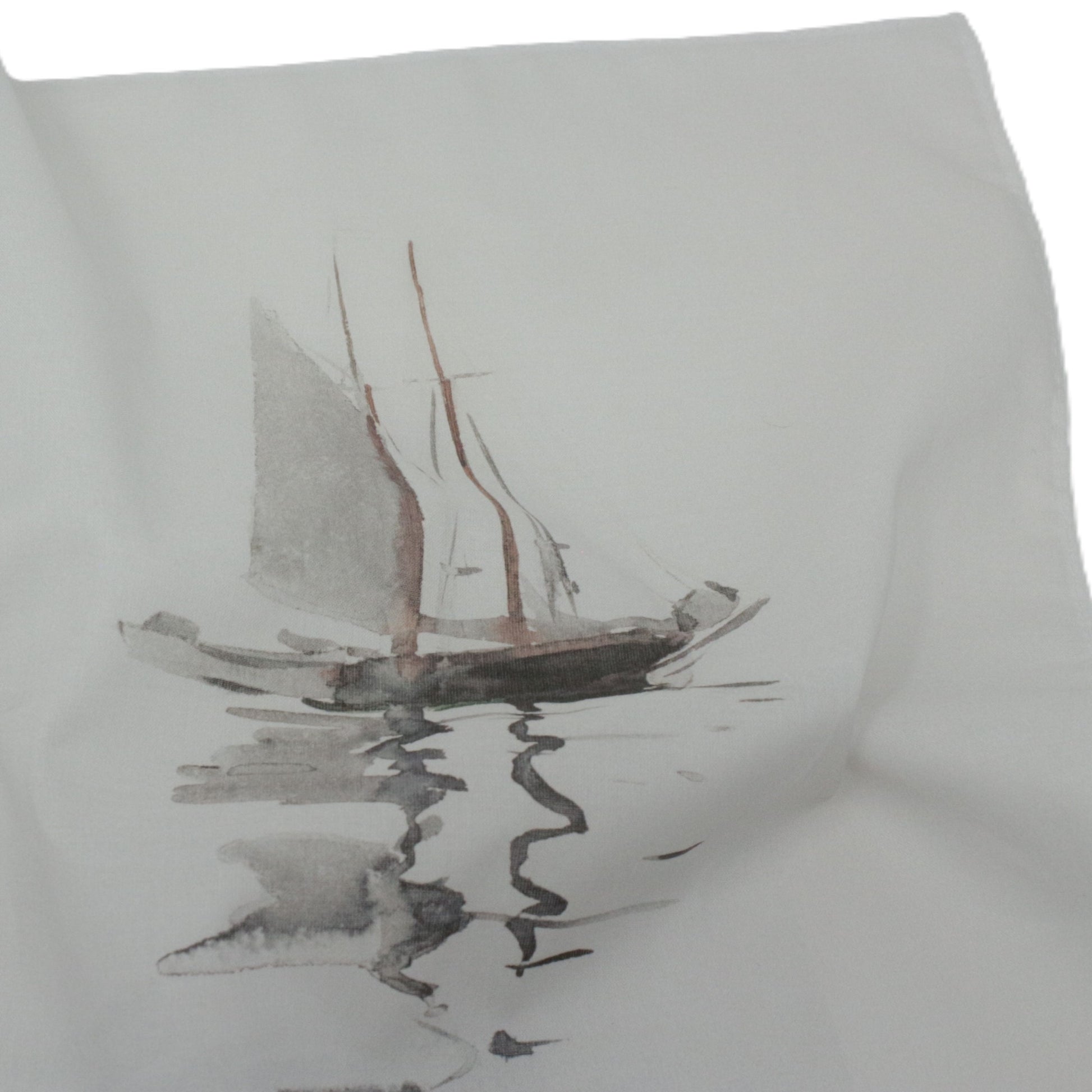Sailing Boat Cotton Hankie