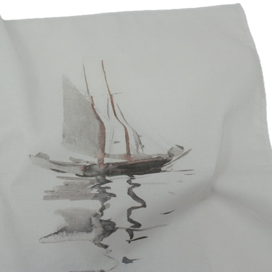 Sailing Boat Cotton Hankie